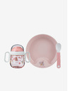 Mepal Dječji set za jelo od tri dijela u ružičastoj boji Mepal Mio