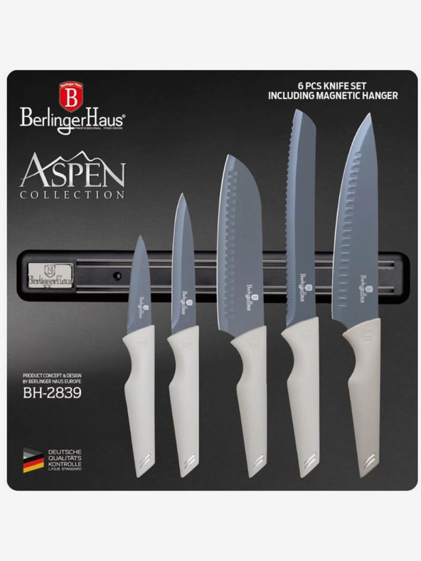 Berlingerhaus Set od pet noževa s magnetnim držačem BERLINGERHAUS Aspen Collection