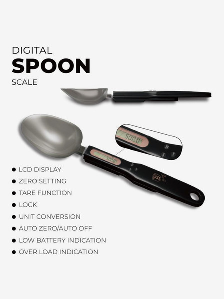 Berlingerhaus Elektronska žlica za vaganje Black Rose Collection BERLINGERHAUS