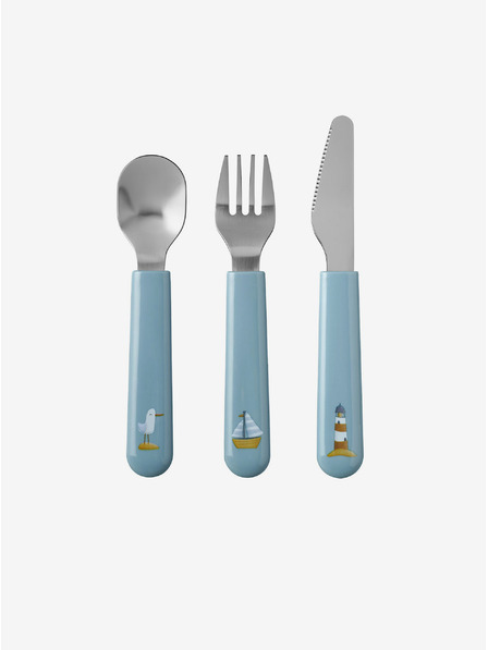 Mepal Set dječje vilice, noža i žlice plave boje Mepal Mio (3 kom)