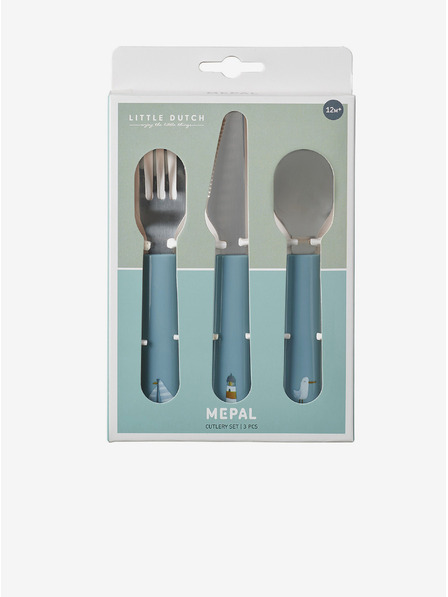 Mepal Set dječje vilice, noža i žlice plave boje Mepal Mio (3 kom)
