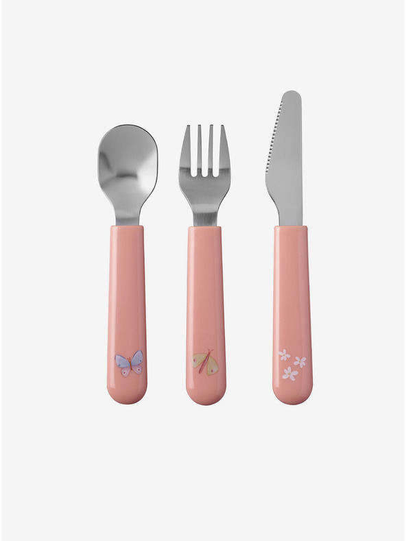 Mepal Set dječje vilice, žlice i noža u ružičastoj boji Mepal Mio (3 kom)