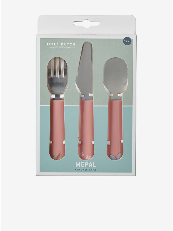 Mepal Set dječje vilice, žlice i noža u ružičastoj boji Mepal Mio (3 kom)
