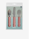 Mepal Set dječje vilice, žlice i noža u ružičastoj boji Mepal Mio (3 kom)