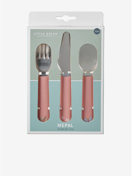 Mepal Set dječje vilice, žlice i noža u ružičastoj boji Mepal Mio (3 kom)