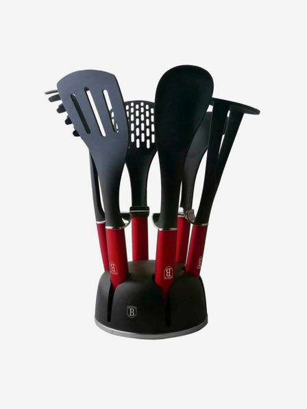 Berlingerhaus Kuhinjski pribor u stalku set BERLINGERHAUS Burgundy Metallic Line (7 kom)