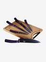 Berlingerhaus Set od pet noževa s neprianjajućom površinom + daska za rezanje BERLINGERHAUS Purple Metallic Line