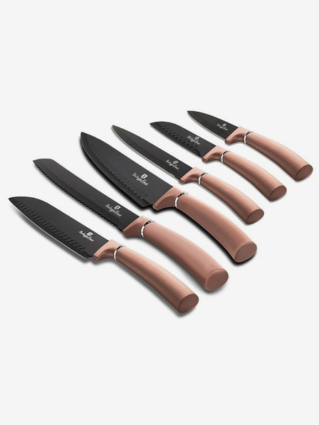 Berlingerhaus Set od šest noževa s neprianjajućom površinom BERLINGERHAUS Rosegold Metallic Line