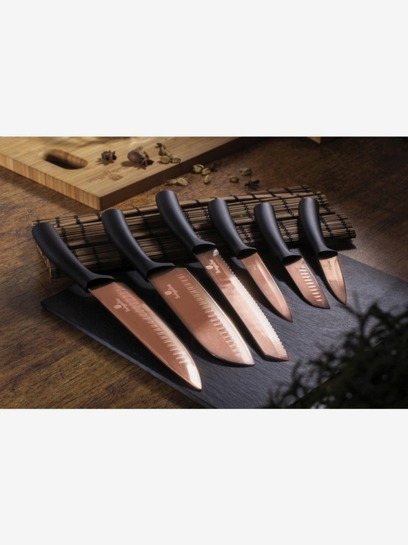 Berlingerhaus Set od šest noževa s neprianjajućom površinom BERLINGERHAUS Rosegold Metallic Line