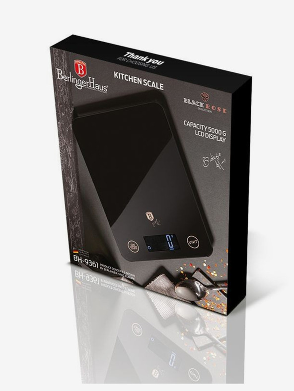 Berlingerhaus Kuhinjska digitalna vaga BERLINGERHAUS Black Rose Collection (5 kg)