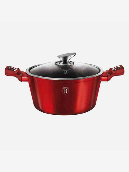 Berlingerhaus Lonac s mramorom presvučenom i poklopcem BERLINGERHAUS Burgundy Metallic Line