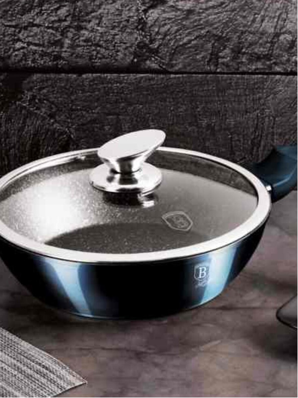 Berlingerhaus Set od 13 posuđa Aquamarine Metallic Line BERLINGERHAUS s mramornom površinom