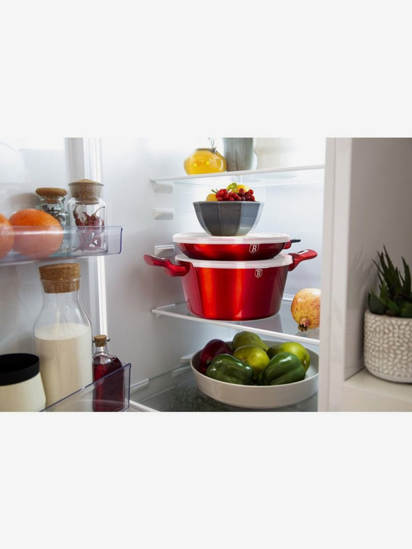 Berlingerhaus Set posuđa s mramornom površinom 22 kom Burgundy Metallic Line BERLINGERHAUS