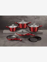 Berlingerhaus Set posuđa s mramornom površinom 11 kom Burgundy Metallic Line BERLINGERHAUS