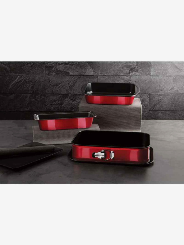 Berlingerhaus Set kalupa za pečenje s titanskom neprianjajućom površinom 3 kom Metallic Line Burgundy Edition BERLINGERHAUS