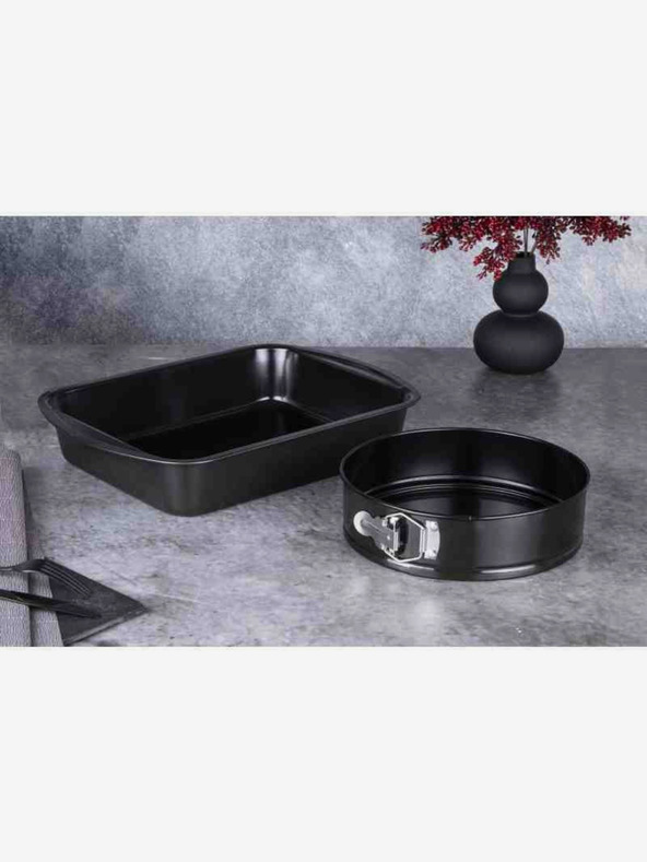 Berlingerhaus Set kalupa za pečenje s neljepljivom površinom od titana 2 kom Shiny Black Edition BERLINGERHAUS