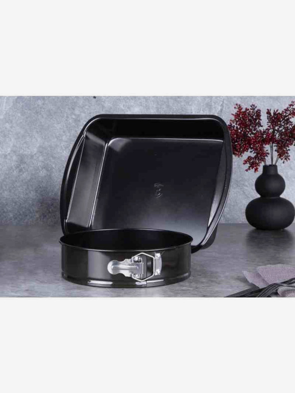 Berlingerhaus Set kalupa za pečenje s neljepljivom površinom od titana 2 kom Shiny Black Edition BERLINGERHAUS