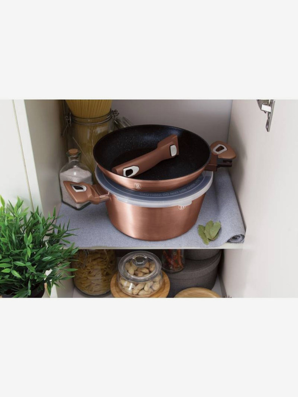 Berlingerhaus Set od 6 posuđa Rosegold Metallic Line BERLINGERHAUS s mramornom površinom