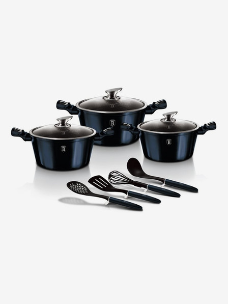 Berlingerhaus Set posuđa s mramorom presvučenom 10 kom BERLINGERHAUS Aquamarine Metallic Line