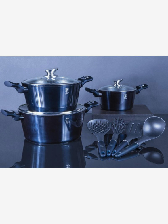 Berlingerhaus Set posuđa s mramorom presvučenom 10 kom BERLINGERHAUS Aquamarine Metallic Line