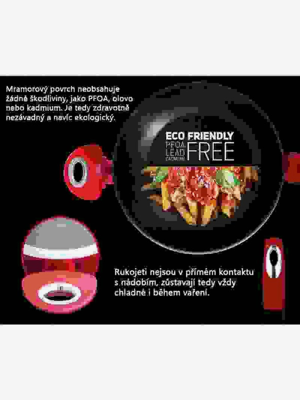 Berlingerhaus Wok tava s mramorom presvučenom BERLINGERHAUS Burgundy Metallic Line (28 cm)