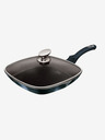 Berlingerhaus Grill tava s mramornom površinom i poklopcem 28 cm BERLINGERHAUS Metallic Line Aquamarine Edition