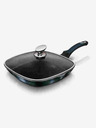Berlingerhaus Grill tava s mramornom površinom i poklopcem 28 cm BERLINGERHAUS Metallic Line Aquamarine Edition
