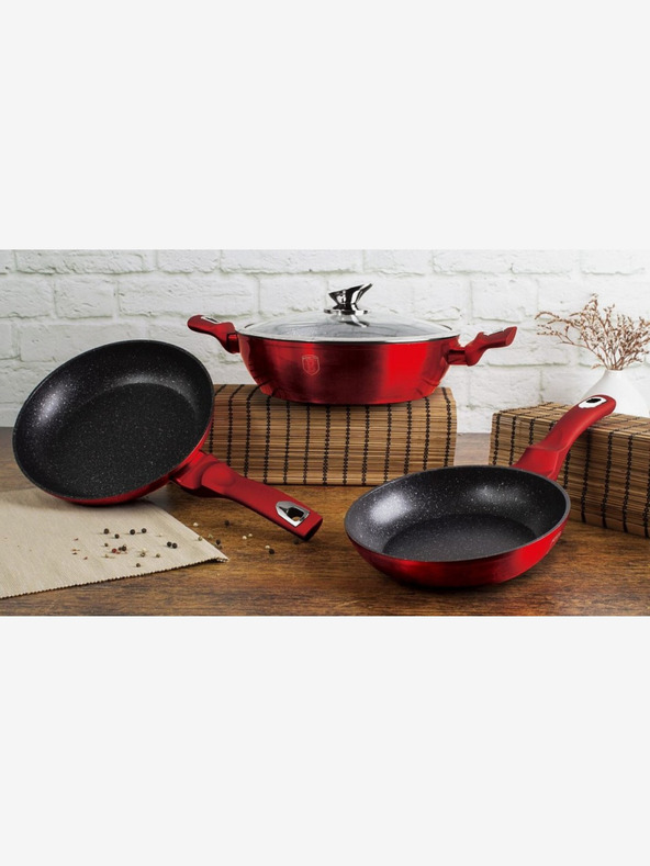 Berlingerhaus Tava s mramornom površinom 20 cm Burgundy Metallic Line BERLINGERHAUS