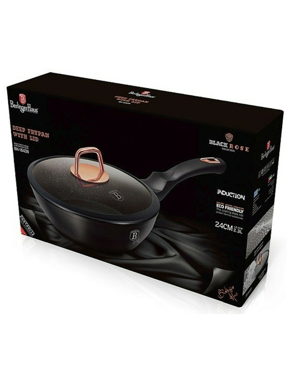 Berlingerhaus Duboka tava s poklopcem 24 cm Black Rose Collection BERLINGERHAUS