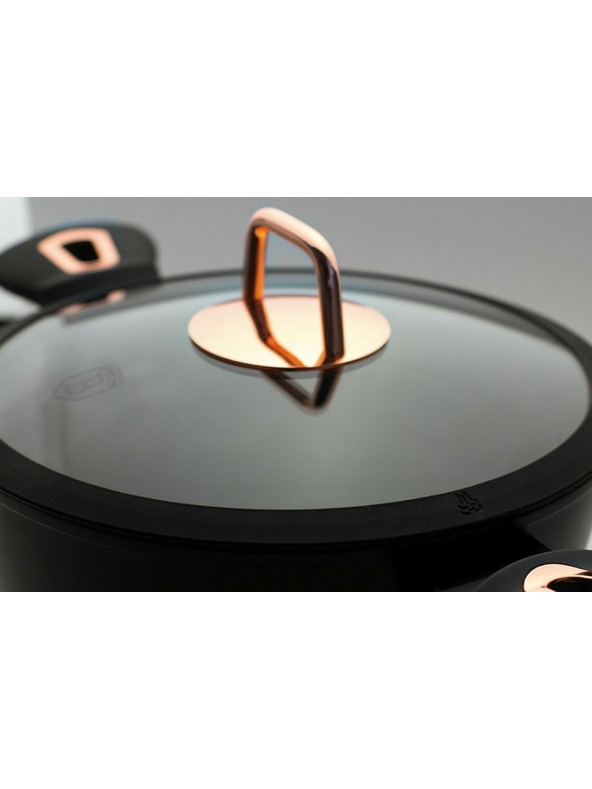 Berlingerhaus Duboka tava s poklopcem 24 cm Black Rose Collection BERLINGERHAUS