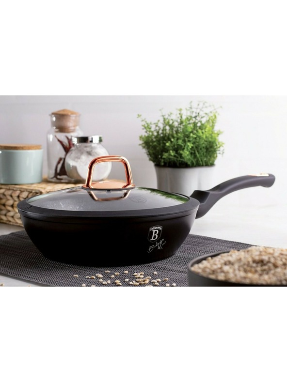 Berlingerhaus Duboka tava s poklopcem 24 cm Black Rose Collection BERLINGERHAUS