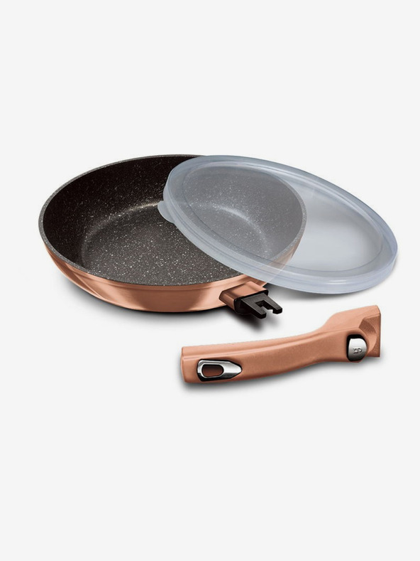 Berlingerhaus Tava s uklonjivom ručkom + poklopcem 28 cm Rosegold Metallic Line BERLINGERHAUS