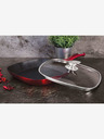 Berlingerhaus Grill tava s poklopcem i mramornom površinom 28 cm Burgundy Metallic Line BERLINGERHAUS