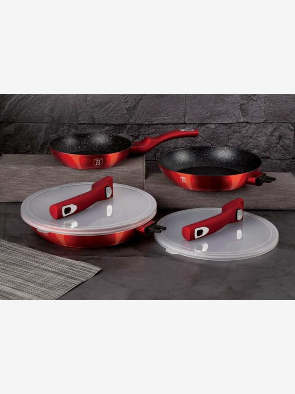 Berlingerhaus Tava s uklonjivom ručkom i poklopcem BERLINGERHAUS Burgundy Metallic Line