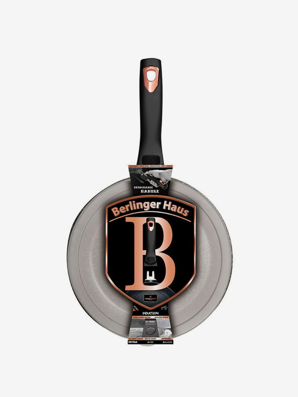 Berlingerhaus Tava s ručkom koja se može skinuti + poklopac 24 cm Black Rose Collection BERLINGERHAUS