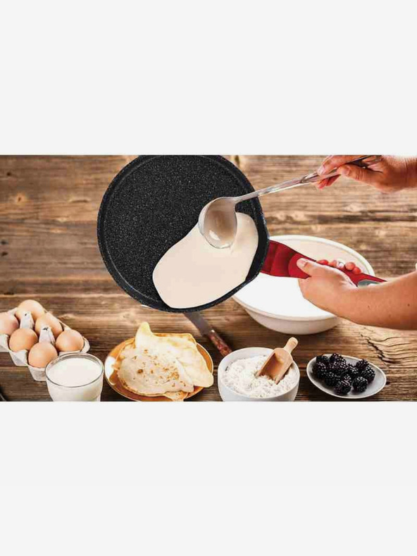 Berlingerhaus Tava za palačinke s mramornom površinom BERLINGERHAUS Burgundy Metallic Line (25 cm)