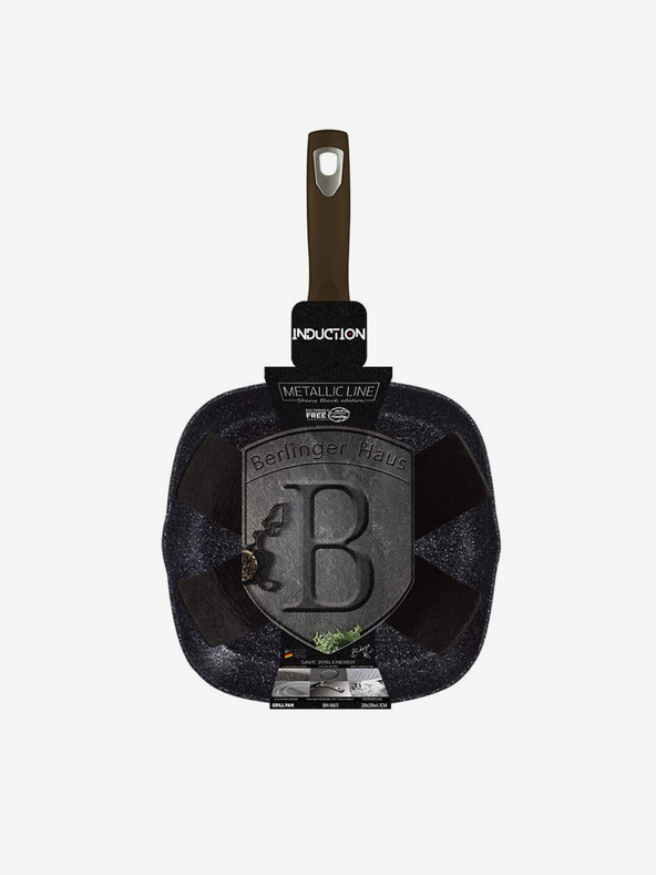 Berlingerhaus Grill tava s mramornom površinom BERLINGERHAUS Shiny Black Collection
