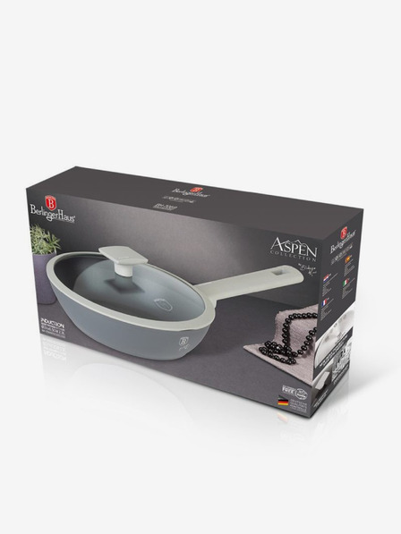 Berlingerhaus Duboka tava s poklopcem s titanskom površinom 24 cm Aspen Collection BERLINGERHAUS