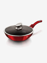 Berlingerhaus WOK tava s poklopcem s mramornom površinom 28 cm Burgundy Metallic Line BERLINGERHAUS