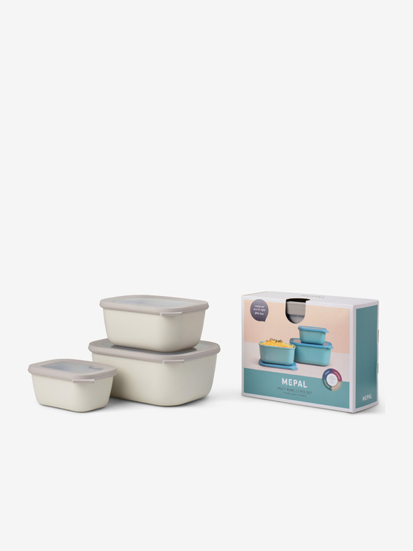 Mepal Set posuda u svijetlo sivoj boji Mepal Cirqula (750 + 1500 + 3000 ml)