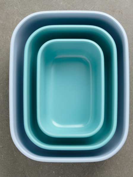 Mepal Set posuda u svijetlo sivoj boji Mepal Cirqula (750 + 1500 + 3000 ml)