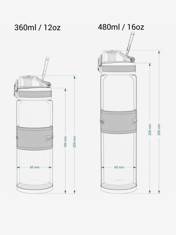 ION8 Tamno plava čelična termosica Ion8 One Touch Ash Navy (500 ml)