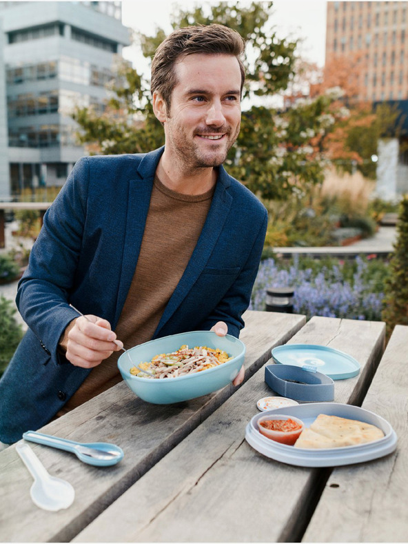 Mepal Stara ružičasta blagovaonska kutija Mepal Ellipse Duo Vivid