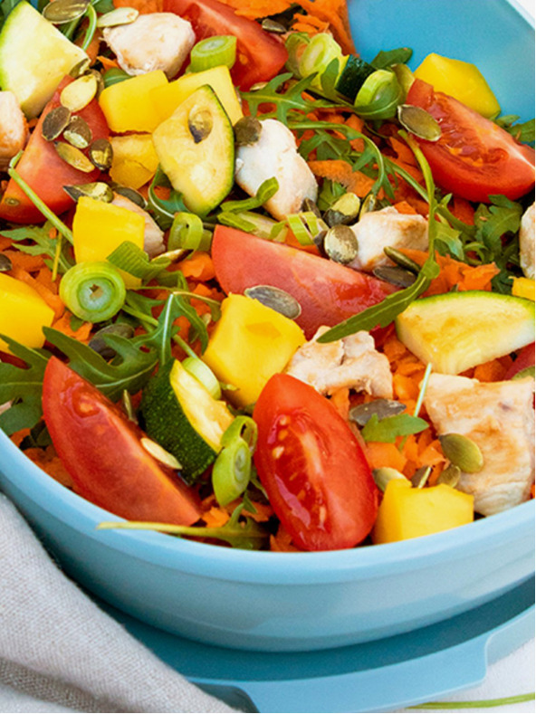 Mepal Stara ružičasta blagovaonska kutija Mepal Ellipse Duo Vivid