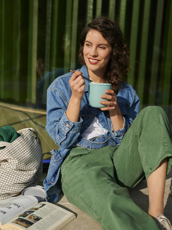 Mepal Ružičasta kutija za hranu Mepal Ellipse Mini 300 + 120 ml