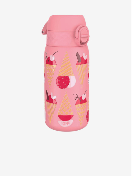 ION8 Ružičasta uzorovana nehrđajuća boca Ion8 Leak Proof Sladoledi (400 ml)