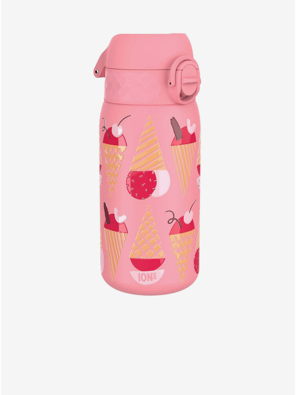 ION8 Ružičasta uzorovana nehrđajuća boca Ion8 Leak Proof Sladoledi (400 ml)