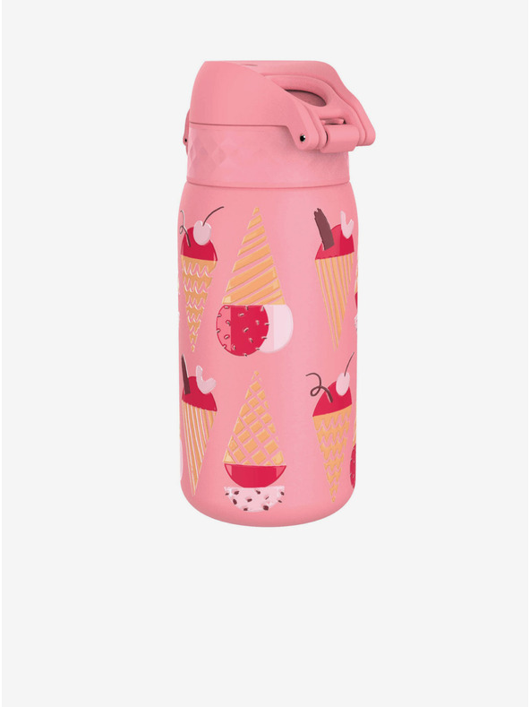 ION8 Ružičasta uzorovana nehrđajuća boca Ion8 Leak Proof Sladoledi (400 ml)