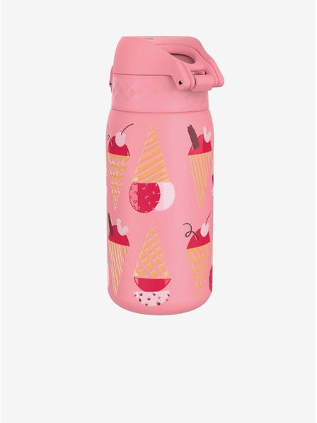 ION8 Ružičasta uzorovana nehrđajuća boca Ion8 Leak Proof Sladoledi (400 ml)