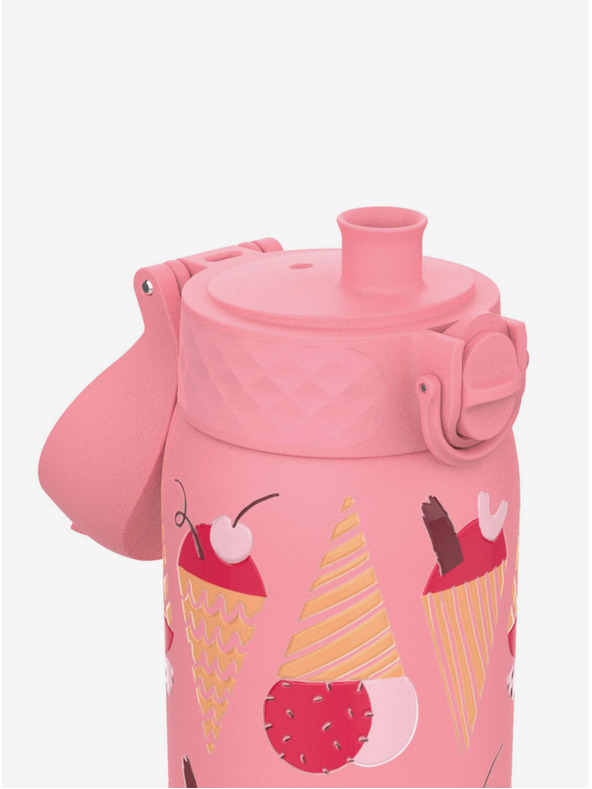 ION8 Ružičasta uzorovana nehrđajuća boca Ion8 Leak Proof Sladoledi (400 ml)